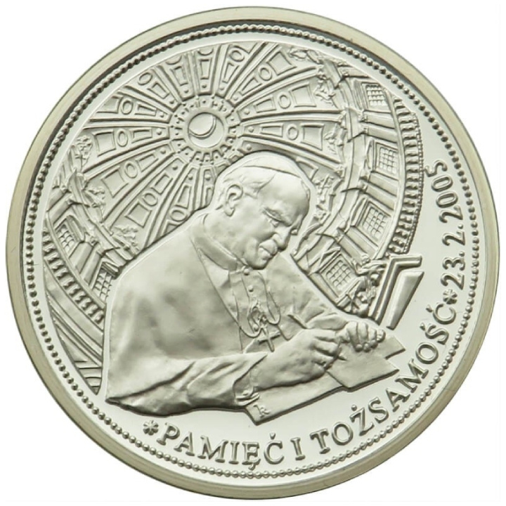 John Paul II - Memory and Identity 23.2.2005 Silver Round Proof