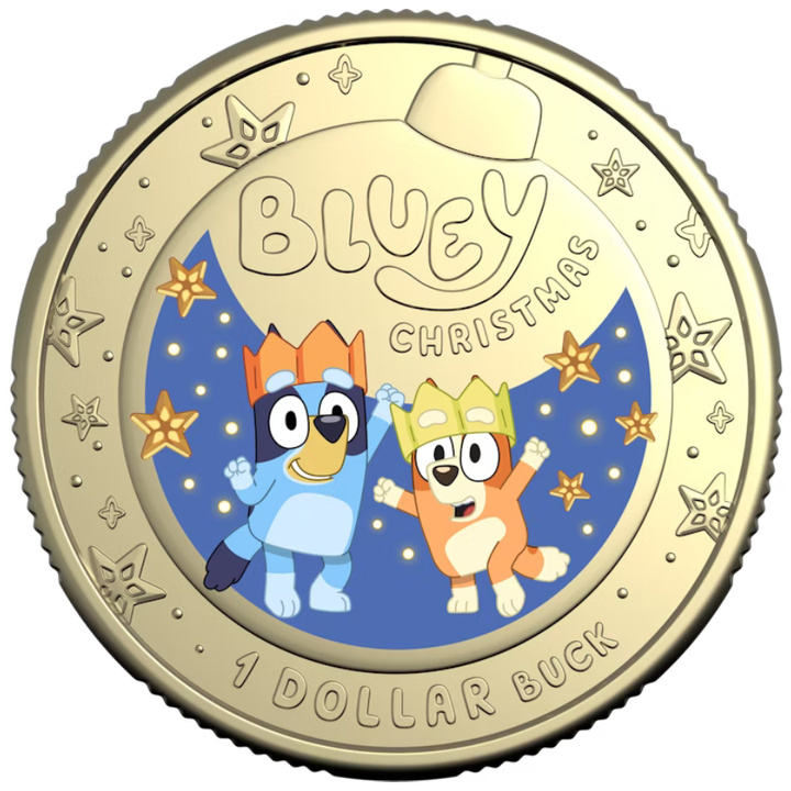 RAM Bluey Christmas colorat 9 g bronz aluminiu 2025
