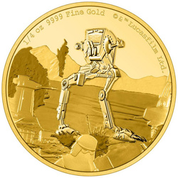 Niue: Star Wars - AT-ST Walker 1/4 oz Oro 2022 Proof