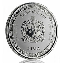 Samoa: Legends of Japan Series - Momotaro and the Demon Subdued in Ukiyoe Style 1 oz Silber 2020 Prooflike