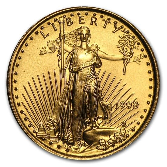 American Eagle 1/10 oz Gold 1998