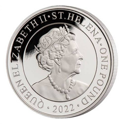 St Helena Modern British Trade Dollar 1 unce stříbra 2022 Proof