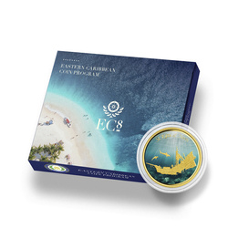 St. Kitts elsüllyedt hajó színes 1 uncia arany 2021 Proof