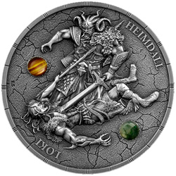 Silver Coin Germania Mint: Ragnarök - Loki and Heimdall 2 oz Silver 2025 Ultra High Relief