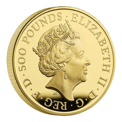 The Royal Tudor Beasts: The Yale of Beaufort 5 uncji Złota 2023 Proof