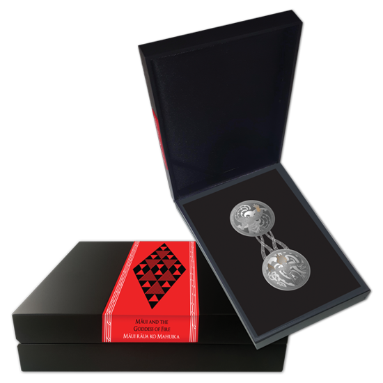 Set de 2 monedas de plata Maui y Diosa del Fuego 2019 Proof