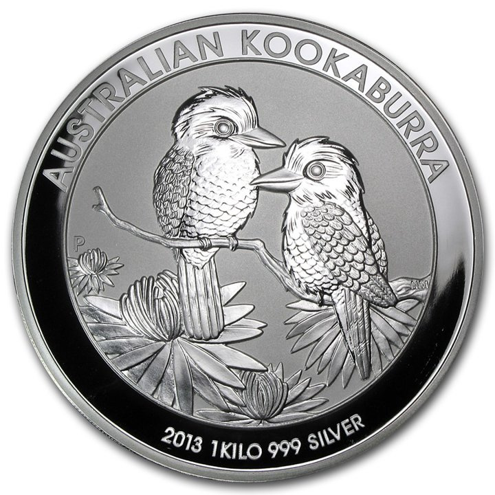 Kookaburra 1000 gramů stříbra 2013