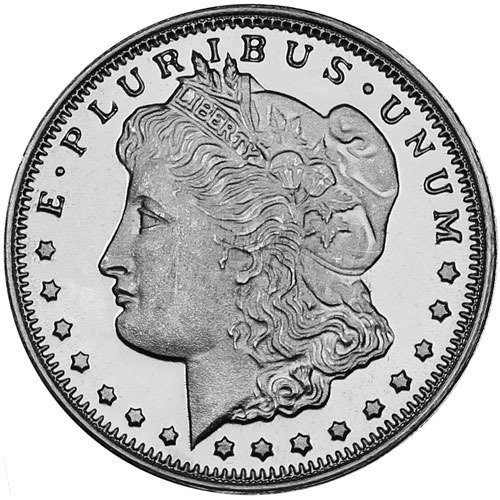 Morgan Dollar 1/2 once d'argent Round