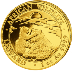 Fauna africana: Leopardo 1 oz Oro 2019