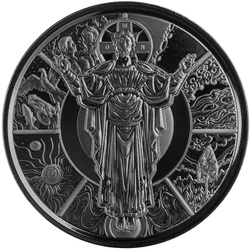 Samoa: The Creator 1 oncia d'argento 2024 Black Rhodium Proof