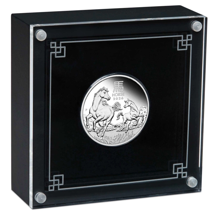 Perth Mint: Lunar III – Jahr des Pferdes 1/2 Unze Silber 2026 Proof