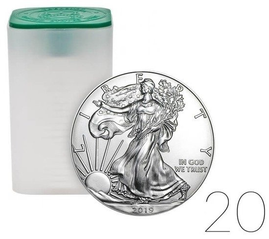 American Eagle 1 oz Silber 2019 PAKET 20 Stück