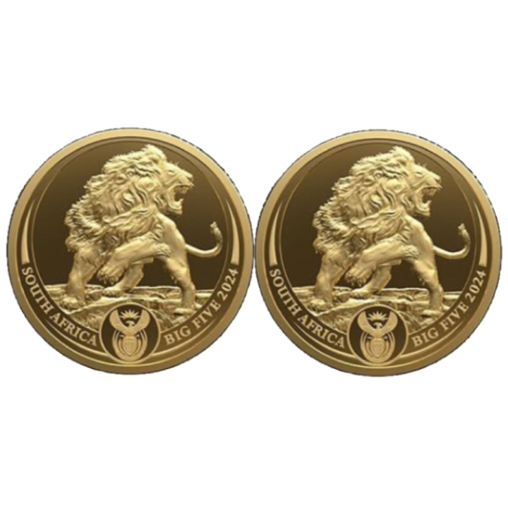 Big Five III: Set Leone 2 x 1/4 oncia d'oro 2025 Proof