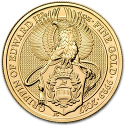 Les bêtes de la reine : ensemble de 10 pièces 1 once d'or 2016-2020