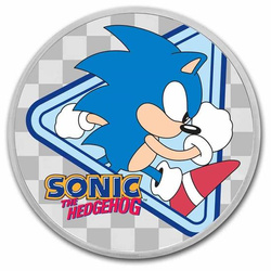Niue: Sonic The Hedgehog coloreado 1 oz Plata 2022 Losa