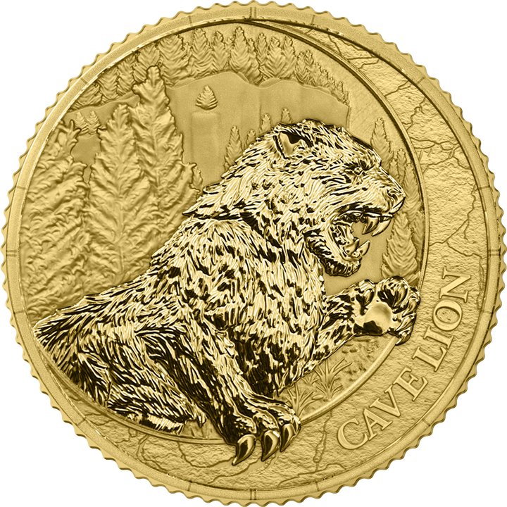 Germania Mint : Megafaune – Lion des cavernes 1/10 once Or 2026