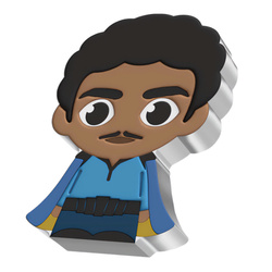 Niue: Star Wars Lando Calrissian Chibi érme, színezett, 1 uncia ezüst, 2023, Proof