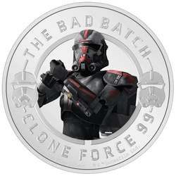 Niue: Star Wars The Bad Batch – Hunter barevná 1 unce stříbra 2022 Proof