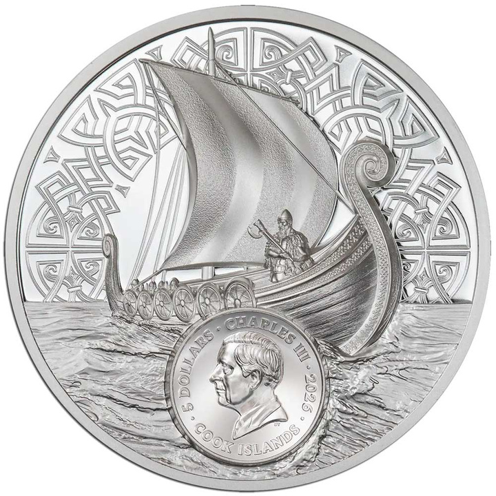 Cook Islands: Savage Vikings 1 uncja Srebra 2026 Proof