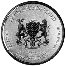 Tchad : Egyptian Relic - Kek Frog God 1 once d'argent 2022 Proollike