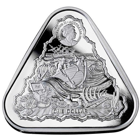 Treasure Shipwrecks: Vergulde Draeck 1 oz Silber 2020
