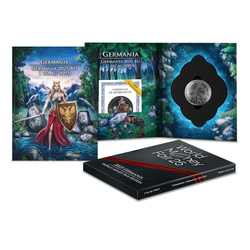 Germania 1 uncja kolorowana Srebra 2025 (Black Silver) WMF Edition