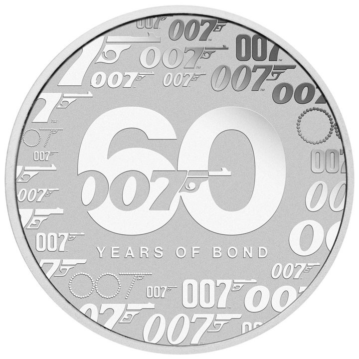 Tuvalu: James Bond 60th Anniversary 1 oz Silver 2022