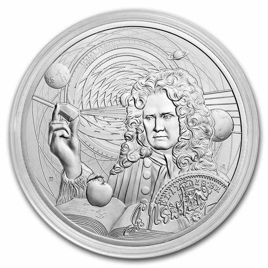 Niue: Icone dell'ispirazione: Isaac Newton 1 oncia d'argento 2022