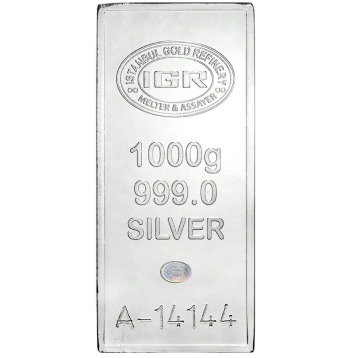 IGR 1000 gram Silver Bar LBMA GD Refiner