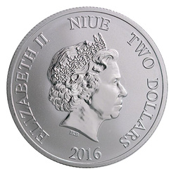 Niue: Żółw Szylkretowy 1 uncja Srebra 2016