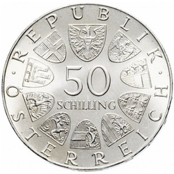 Austria, 50 Szylingów - Różne Roczniki