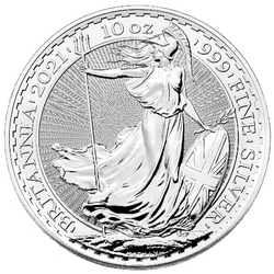 Britannia 10 uncji Srebra 2021