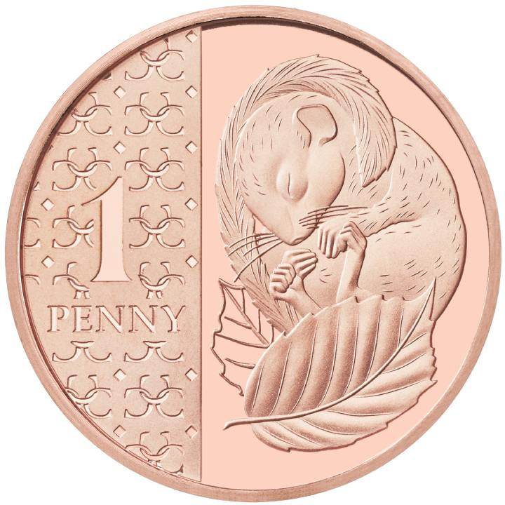 Lote de 8 monedas de cobre Reino Unido Definitive 2024