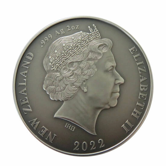 Rana de Archey de color 2 oz Plata 2022 Antiguo