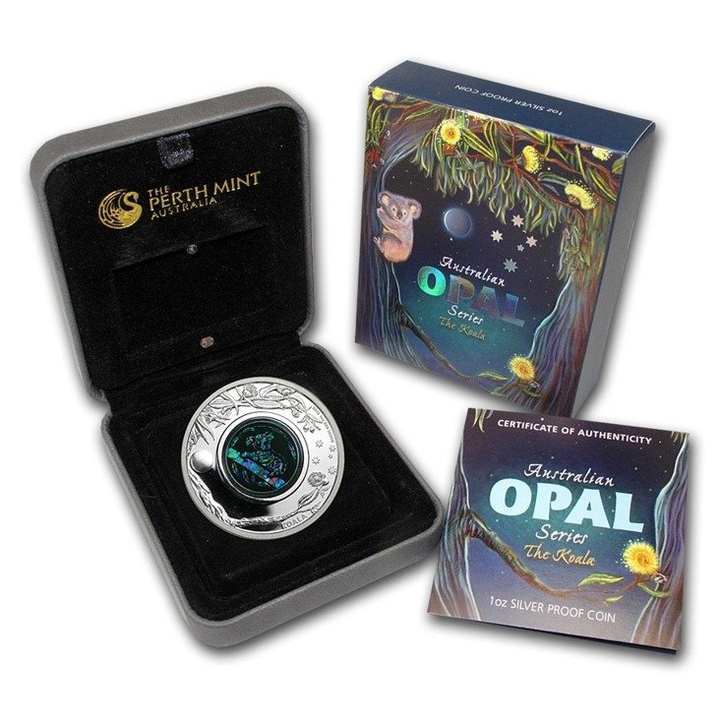 Koala 1 oz Plata 2012 PROOF OPAL
