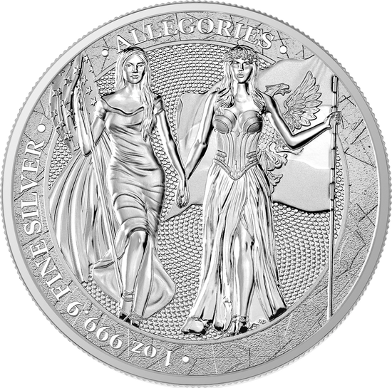 Allegories: Columbia & Germania 1 uncja Srebra 2019