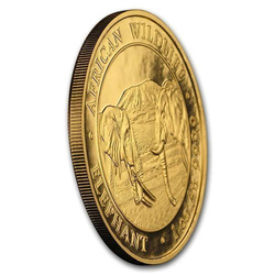 African Wildlife: Somalia Elephant 1 oz Gold 2020