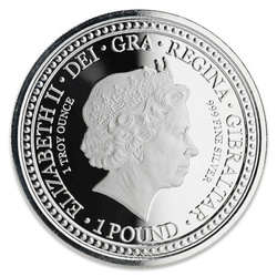 Gibraltar: Royal Arms of England 1 oz Silber 2018 Coin