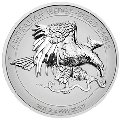 Orzeł Australijski 2 uncje Srebra 2021 Proof Ultra High Relief