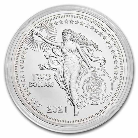 Niue: Icons of Inspiration: Leonardo da Vinci 1 oz Silber 2021