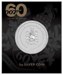 Tuvalu: James Bond 60th Anniversary of Movie 1 oz Silver 2022