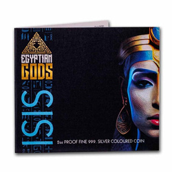 Sierra Leone: Egyptian Gods - Isis coloured 2 oz Silber 2023 Proof Coin