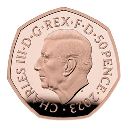 Harry Potter: Albus Dumbledore 50p Złoto 2023 Proof