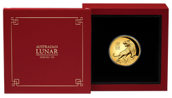 Lunar III: Anno del Tigre 1 oncia d'oro 2022 Proof High Relief