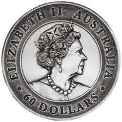 Dragon & Tiger 2000 gramów Srebra 2022 Antiqued High Relief