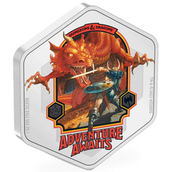 Niue: Dungeons & Dragons kolorowany 1 uncja Srebra 2023 Proof