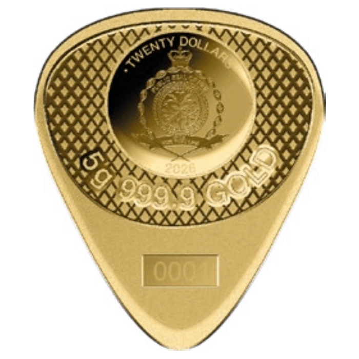 PAMP: Fender Telecaster 75th Anniversary Pick 5 gramów Złota 2026 Prooflike