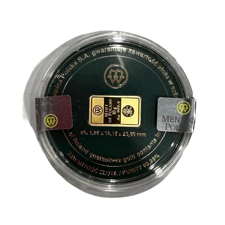 10 grams Goldbarren Polish Mint