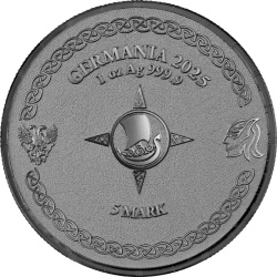 Ragnarök: Loki 1 Unze Silber 2025 (schwarzes Silber)