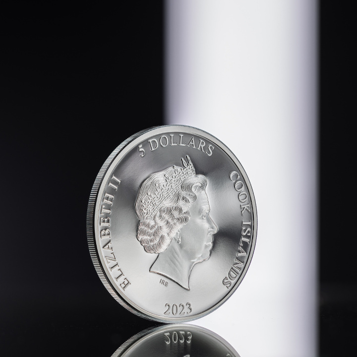 Cook Islands: Second Skin coloured 1 oz Silber 2023 Proof Ultra High Relief